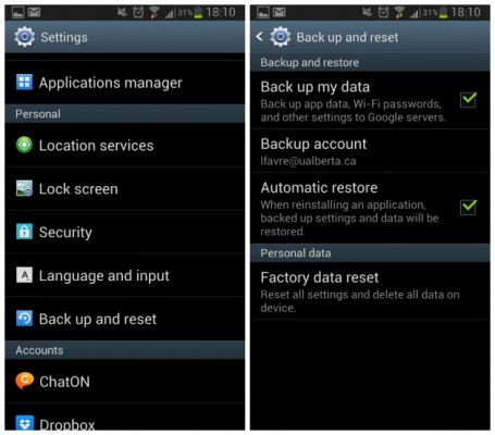 androidpit-settings-backup-reset