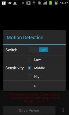 Motion-Detection-Android-only