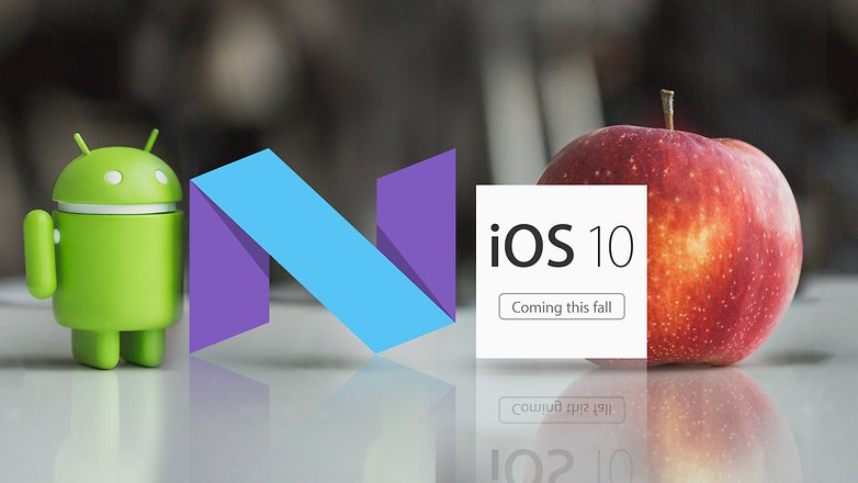 android-N-vs-iOS-10