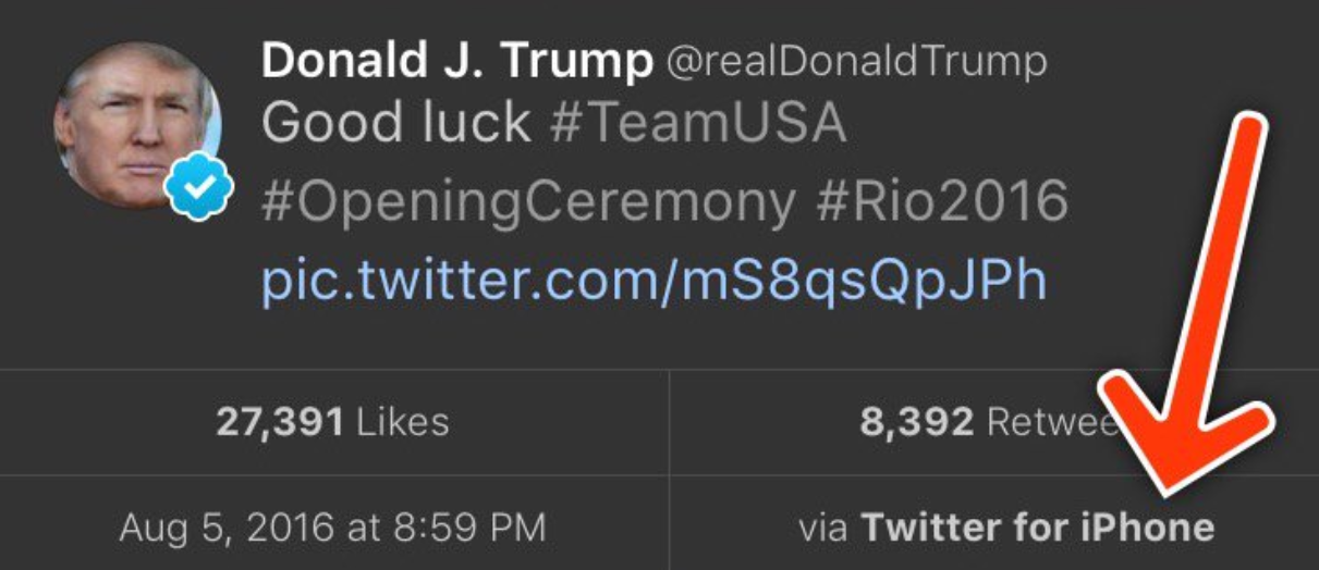 Tweet-exhorting-on-U.S.-Olympic-team-comes-from-an-iPhone