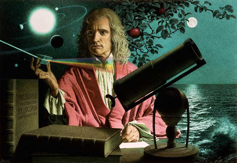 آیا واقعاً آیساک نیوتن، با اصابت سیب به سر خود به جاذبه زمین پی برده است؟!