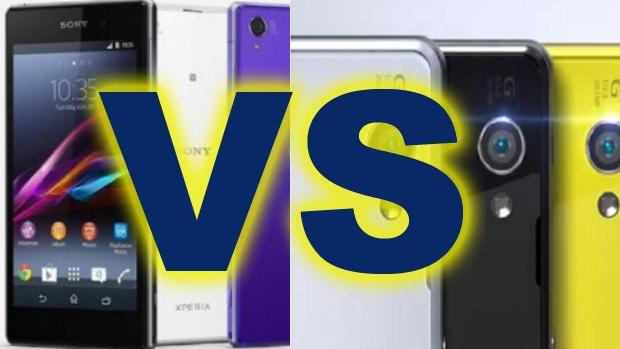 Sony Xperia z1 vs Sony Xperia z. Sony Xperia 1 v.