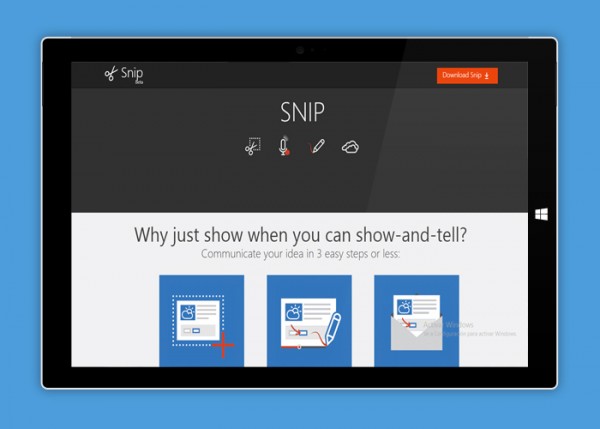 Microsoft Snip برنامه‌ای برای ثبت اسکرین‌شات همراه با ضبط صدا