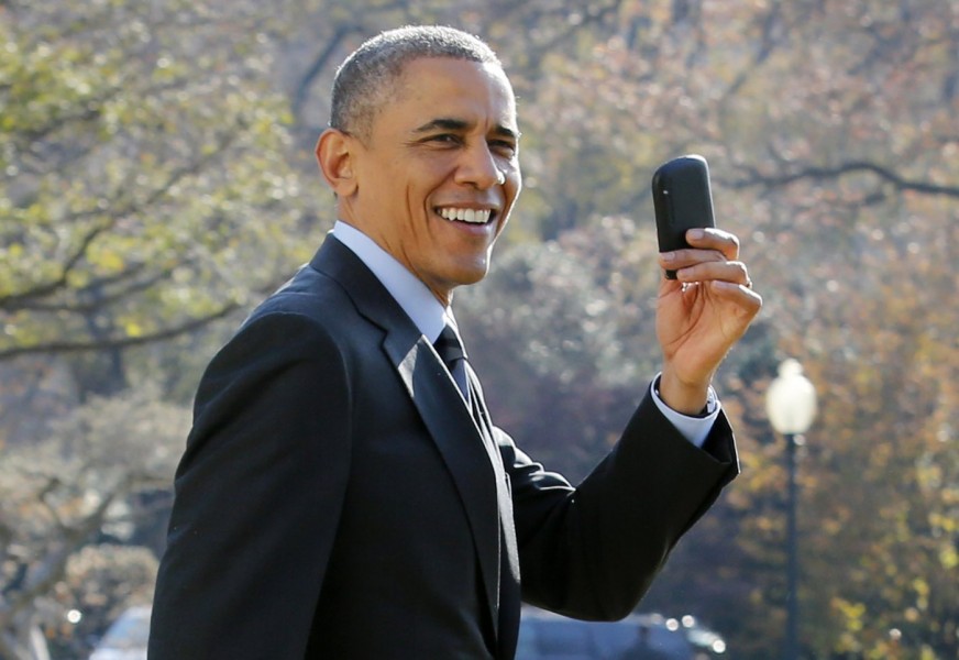 اوباما بالاخره با گوشی قدیمی بلک‌بری خود خداحافظی کرد