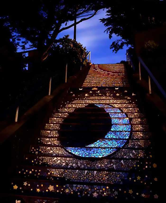 پله‌هایی درخشان در سان‌فرانسیسکو + تصاویر