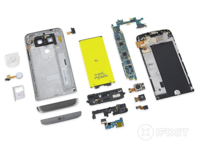 ال‌جی جی۵ (G5) به عنوان تعمیرپذیرترین تلفن هوشمند سال ۲۰۱۶ انتخاب شد