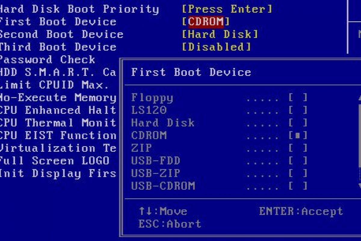 Как установить uefi вместо bios