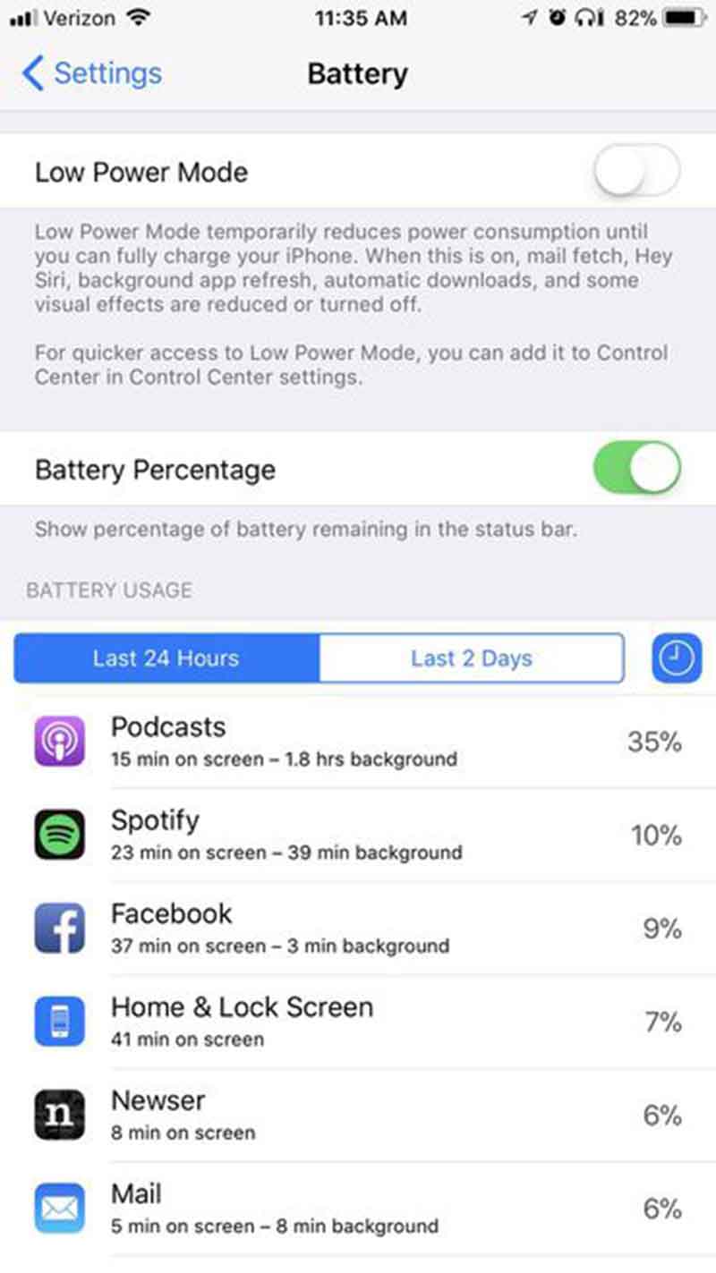 راهکار هایی برای افزایش شارژدهی آی‌فون در iOS 11