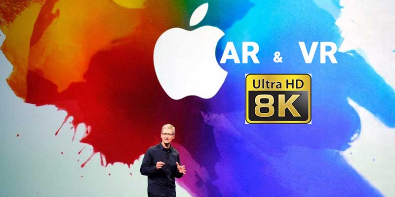 اپل در حال توسعه یک هدست مستقل با فناوری‌های VR و AR مجهز به صفحه نمایش 8k است!