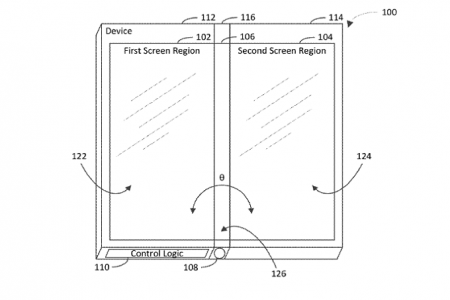 Patent-application-hints-that-Microsofts-folding-phone-could-have-three-screens-450x300 مایکروسافت پتنت جدید گوشی تاشو خود را با سه صفحه نمایش به ثبت رساند  