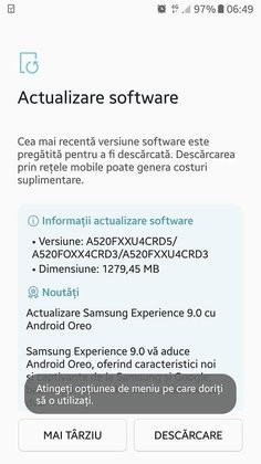 Samsung-Galaxy-A5-Oreo-update به‌روزرسانی اندروید 8 اوریو برای گلکسی (A5 (2017 منتشر شد  