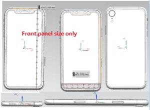Leaked-schematics-for-the-6.1-inch-2018-iPhone تصاویر شماتیک اپل آی‌فون 6.5 اینچی از وجود دوربین پشتی سه‌گانه حکایت دارند  