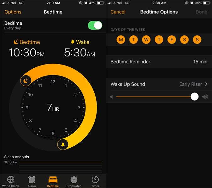 زمان-خواب-1 روش استفاده از قابلیت BedTime در سیستم‌عامل iOS  