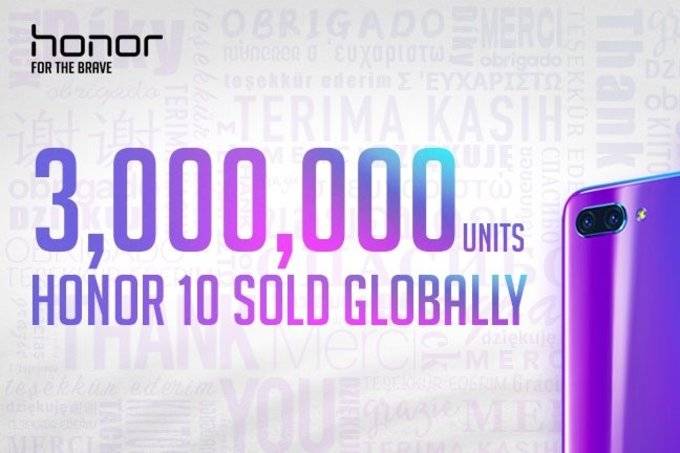 Honor-10-sales-surpass-3-million-units-brand-reveals-growth-of-150 فروش آنر 10 از مرز 3 میلیون دستگاه گذشت  