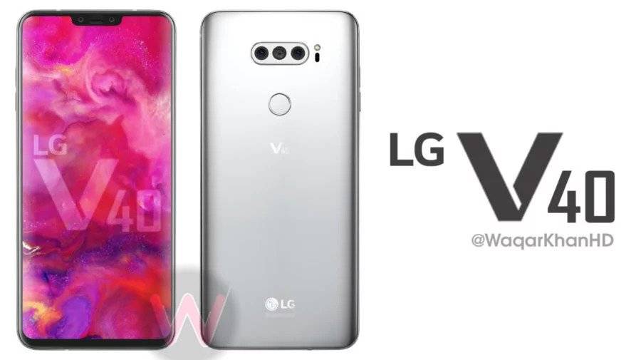 LG-V40 گوشی هوشمند ال‌‌جی V40 ThinQ با دوربین سه‌گانه و تشخیص چهره سه بعدی در راه است  