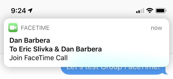 Receiving-an-Incoming-Call-Request چگونه می‌توان با استفاده از فیس‌تایم یک تماس گروهی در iOS 12 ایجاد کرد؟  