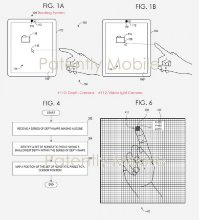surface-patent-407x450 پتنت جدید مایکروسافت: ردیابی حرکات دست بدون لمس نمایشگر در سرفیس‌های جدید  
