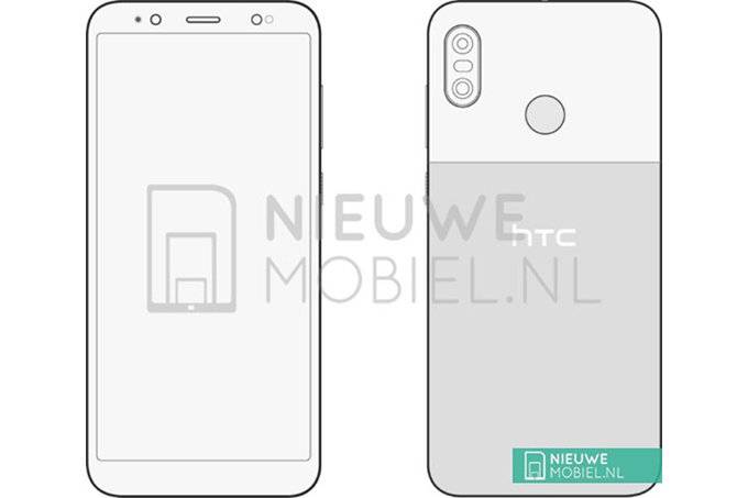 HTC-U12-Life-sketches-confirm-dual-camera-rear-mounted-fingerprint-sensor اولین طرح‌ها از گوشی جدید اچ‌تی‌سی U12 Life منتشر شد  