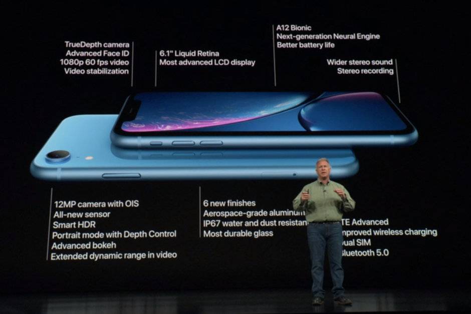 Apple-iPhone-Xr-is-now-official-LCD-screen-Face-ID-plenty-of-colors پسوند "R" در نام گوشی آی‌فون Xr اپل چه معنایی می‌تواند داشته باشد؟  