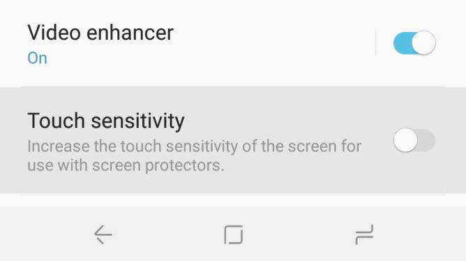 Enhanced-sensitivity-for-screen-protectors 10 نکته و ترفند کاربردی برای استفاده بهتر از گلکسی نوت 9  