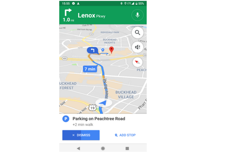 Google-Maps-will-give-you-suggestions-for-parking-while-youre-still-in-transit گوگل مپ از این پس نزدیک‌ترین محل پارک خودرو به مقصد شما را نشان می‌دهد  