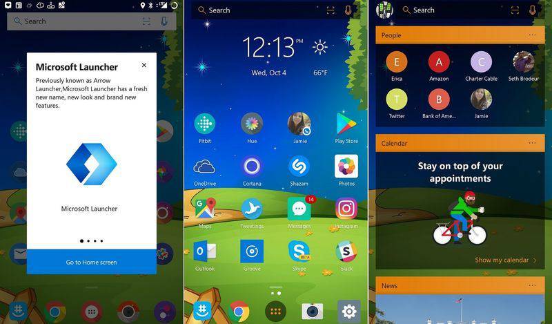 Microsoft-Launcher-Android-screens_0 بهترین لانچرهای اندروید را بشناسید!  