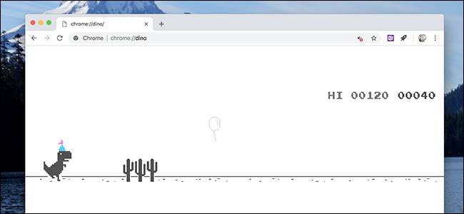 Play-Chrome’s-Hidden-Dinosaur-Game چگونه در حالت آنلاین با دایناسورهای مرورگر کروم بازی کنیم؟  