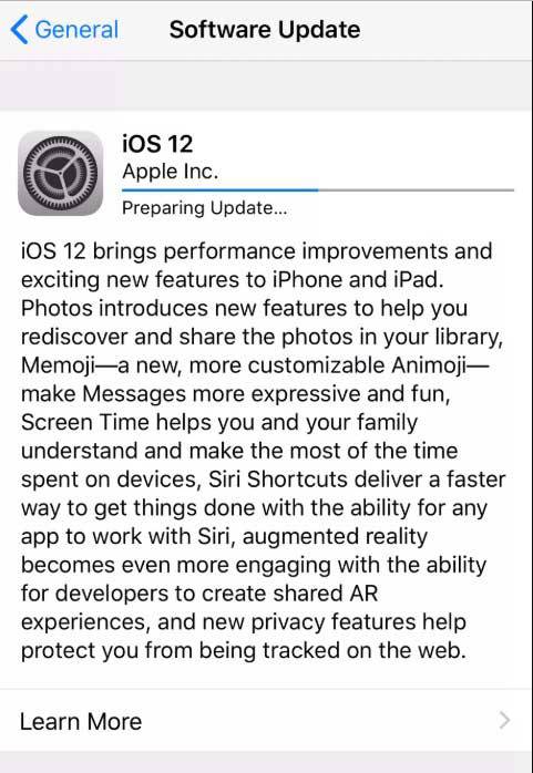 www با این آموزش ساده همین حالا iOS 12 را بر روی گوشی خود نصب کنید  