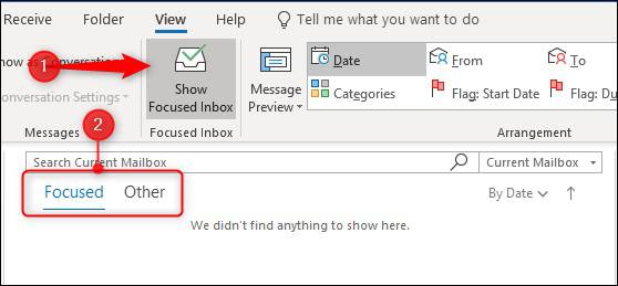 Focused-Inbox تفاوت بین ایمیل‌های درهم، ناخواسته و متمرکز شده در Outlook چیست؟  