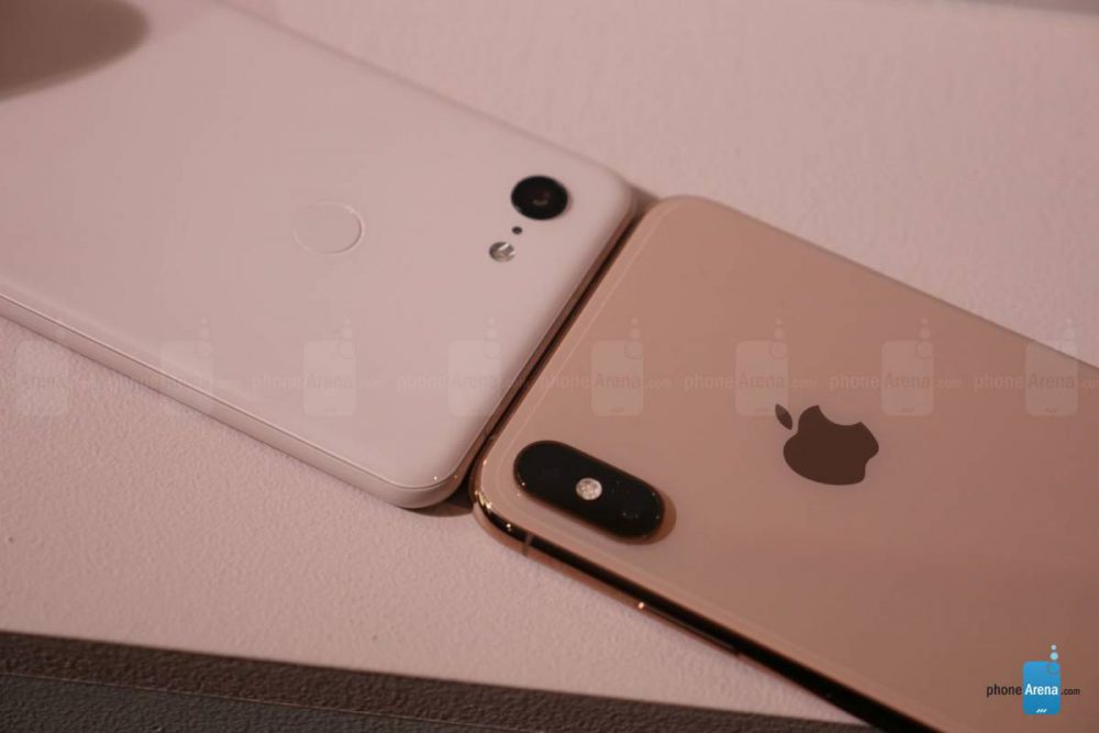 Google-Pixel-3-XL-Apple-iPhone-XS-Max-4-1000x667 مقایسه پیکسل 3 ایکس ال و آی‌فون Xs مکس: سیب بزرگ در مقابل پیکسل اعظم!  