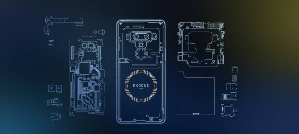 HTC-Exodus-1-3 اچ‌تی‌سی اگزودوس 1 به عنوان یک گوشی مبتنی بر فناوری بلاک‌چین رسما معرفی شد!  