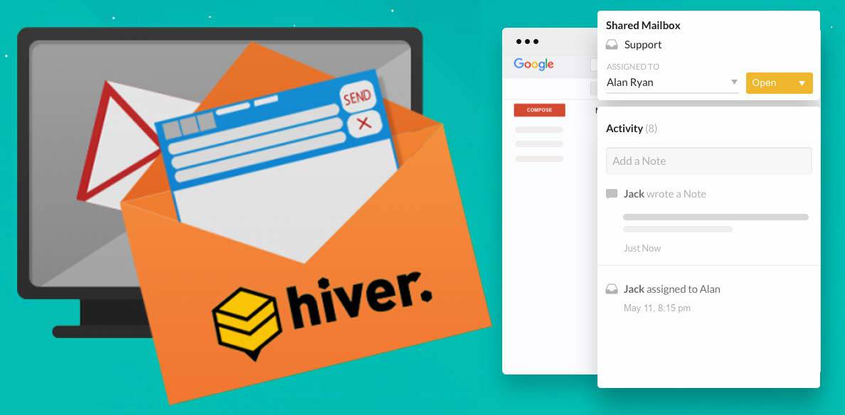 Hiver-main-screen با Hiver آشنا شوید: سرویسی با قابلیت استفاده از ایمیل‌های اشتراکی بر روی جی‌میل!  