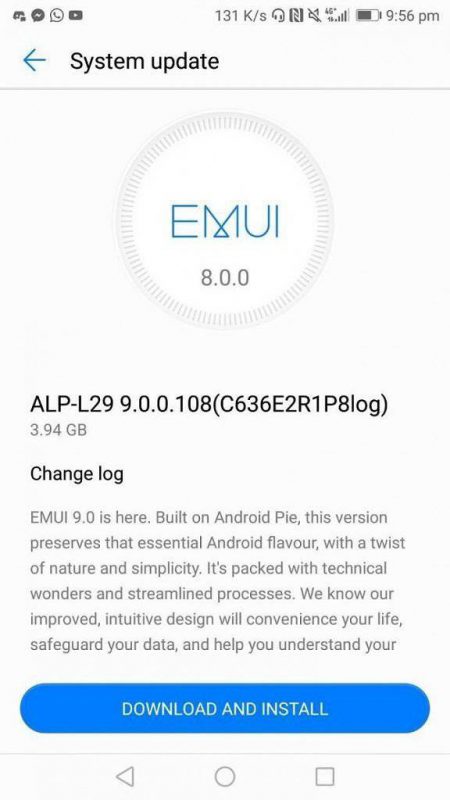 Huawei-Mate-10-Android-Pie-update-450x800 آپدیت اندروید 9 برای گوشی هواوی میت 10 منتشر شد: البته با حجم بسیار زیاد!  