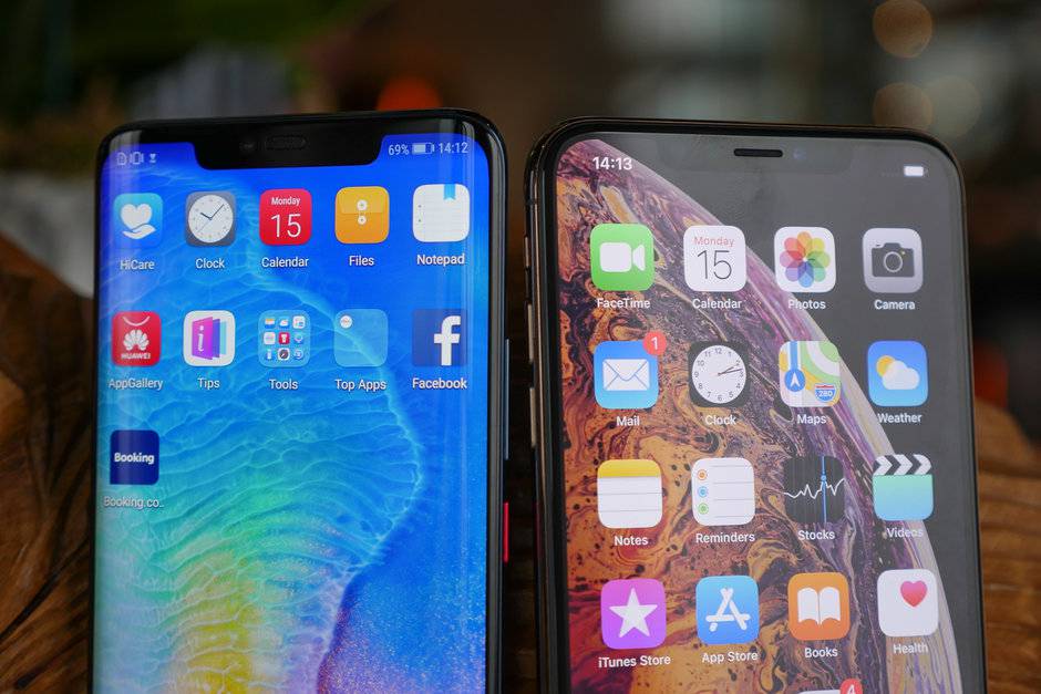 Huawei-Mate-20-Pro-vs-Apple-iPhone-XS-Max-004 مقایسه هواوی میت 20 پرو با اپل آی‌فون XS مکس  