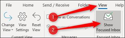 Turn-Off-Focused-Inbox تفاوت بین ایمیل‌های درهم، ناخواسته و متمرکز شده در Outlook چیست؟  