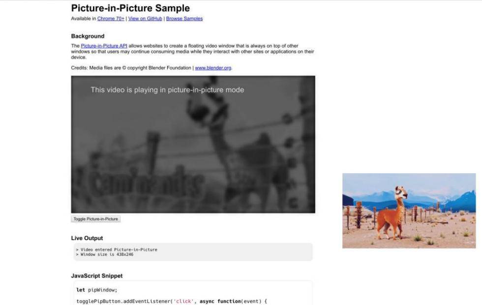 chrome-pip-1 آموزش نحوه فعال کردن حالت تصویر در تصویر (PiP) ویدیو‌ها در مرورگر گوگل کروم!  