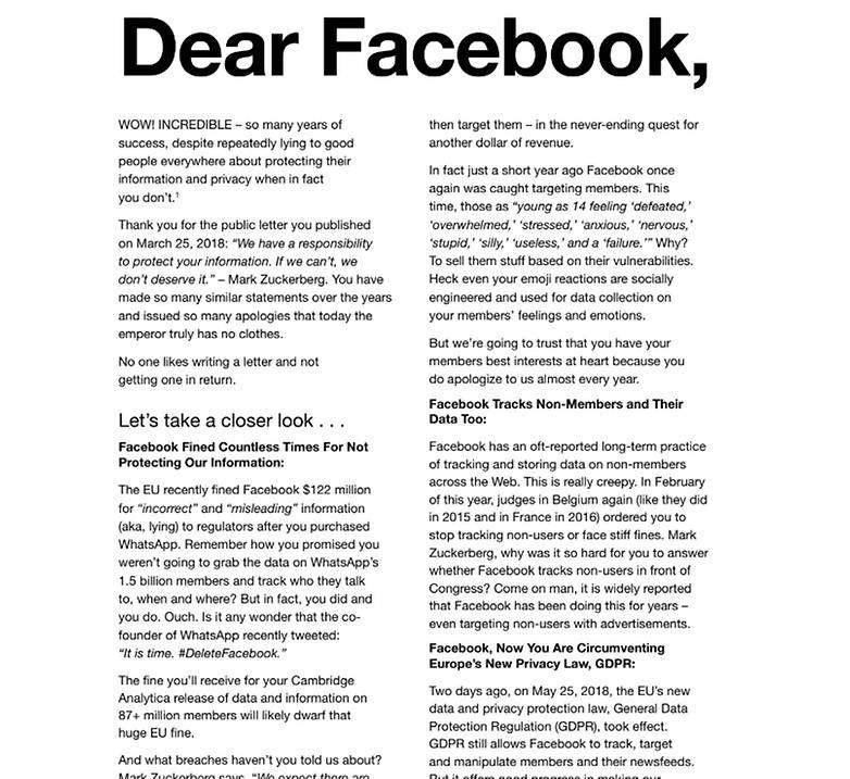 dear_facebook-w782 امکان فعالیت رسانه‌های اجتماعی بدون نیاز به داده‌کاوی!  