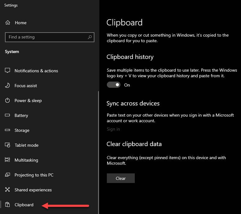 windows-10-clipboard معرفی برترین ابزارهای مربوط به کلیپ بورد در ویندوز  
