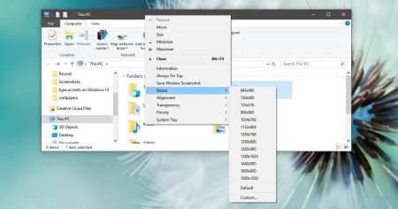 Center and resize app windows