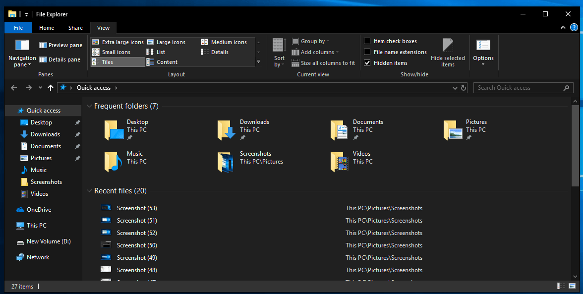 dark-mode-file-explorer چگونه تم تیره (Dark Mode) را در ویندوز 10، مجموعه آفیس و مروگر Edge فعال کنیم؟!  