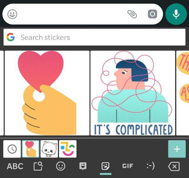 gboard-stickers واتس‌اپ به دنبال همکاری با گوگل در خصوص ارسال استیکر  