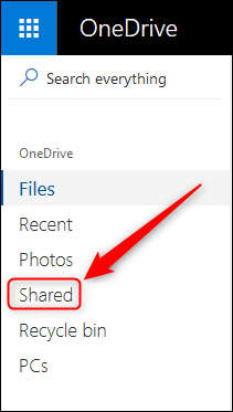 فایل‌های اشتراک گذاشته شده را در OneDrive