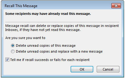 چگونه ایمیل‌های ارسال شده با Outlook را برگردانیم؟