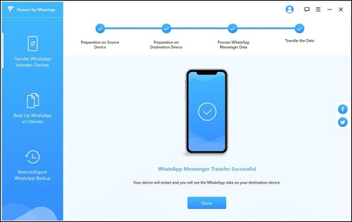 انتقال پیام‌های واتس‌آپ به گوشی جدید