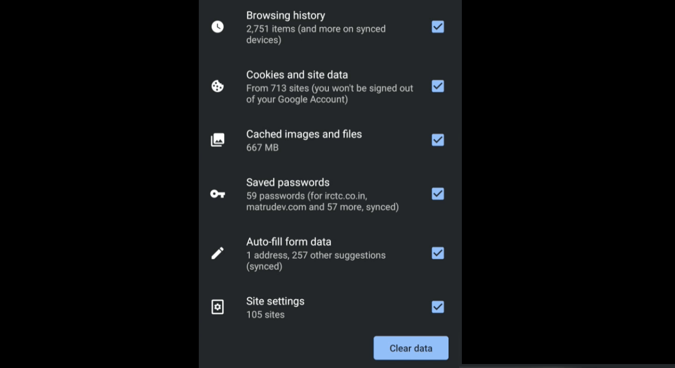 Learn How To Clear Cache, Cookies, Saved Passwords Chrome