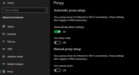 رفع ارور Windows Could Not Automatically Detect Network Proxy Settings
