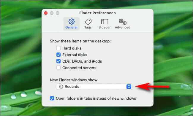 Disable the Recents folder on your Mac