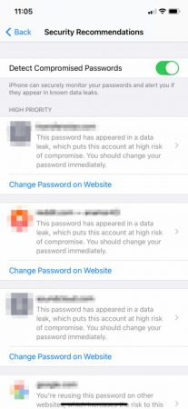 compromised passwords iphone data leak