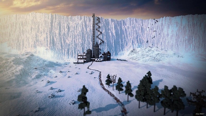 Game of Thrones-The Wall in minecraft