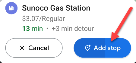 add gas stations on google map
